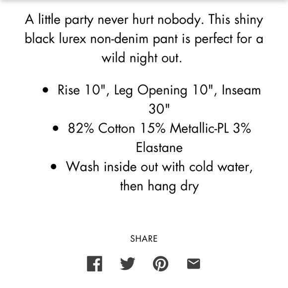 Gisele high rise skinny Black orchid shiny pants - Picture 11 of 11